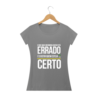 Nome do produto Camiseta Errado Certo Feminina