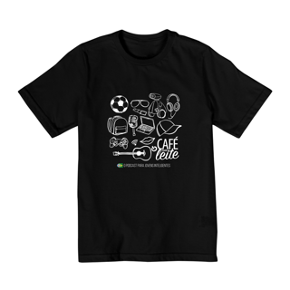 Nome do produto Camiseta Café Com Leite INFANTIL (10 a 14 anos)  modelo 1