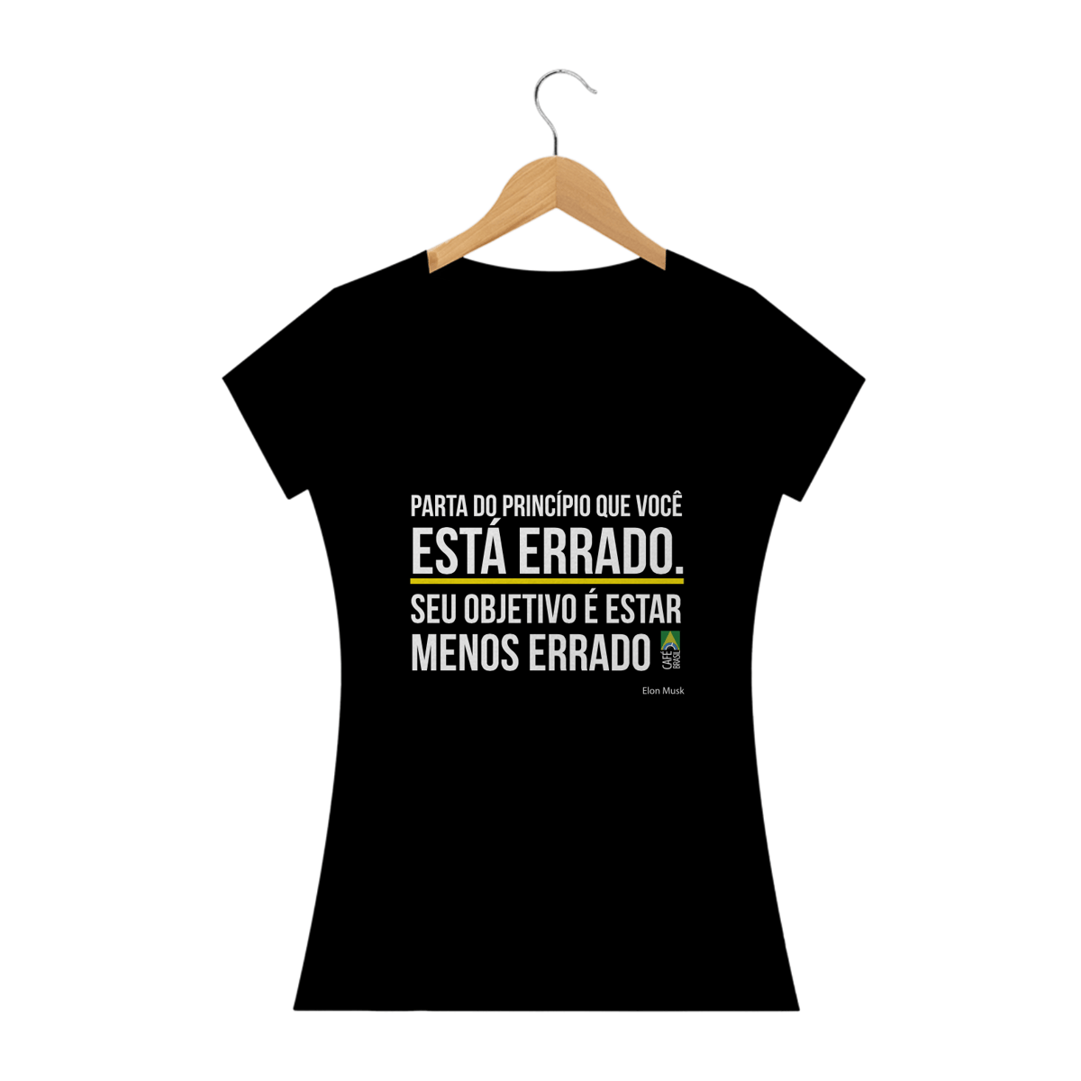 Nome do produto: Camiseta Frase Elon Musk Feminina