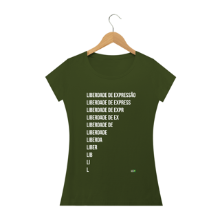 Nome do produto Camiseta Liberdade de Expressão (Feminina)
