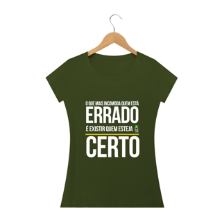 Nome do produto Camiseta Errado Certo Feminina