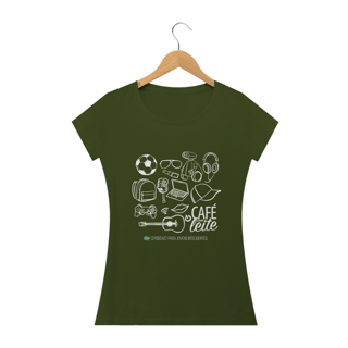 Nome do produto Camiseta Café Com Leite ADULTO feminina modelo 1