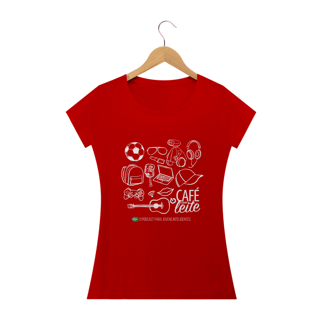 Nome do produto Camiseta Café Com Leite ADULTO feminina modelo 1