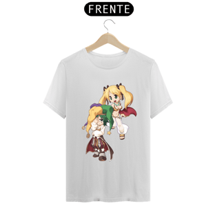 Nome do produtoCamiseta Ragnarok Online - Menestrel e Cigana