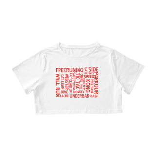 Nome do produto Pk Stores cropped estampa vermelha -M004