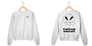 Nome do produto Moletom parkour mauvais unissex sem bolso -M001