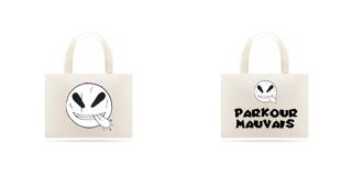 Nome do produto Parkour Mauvais - eco bag grande -M001