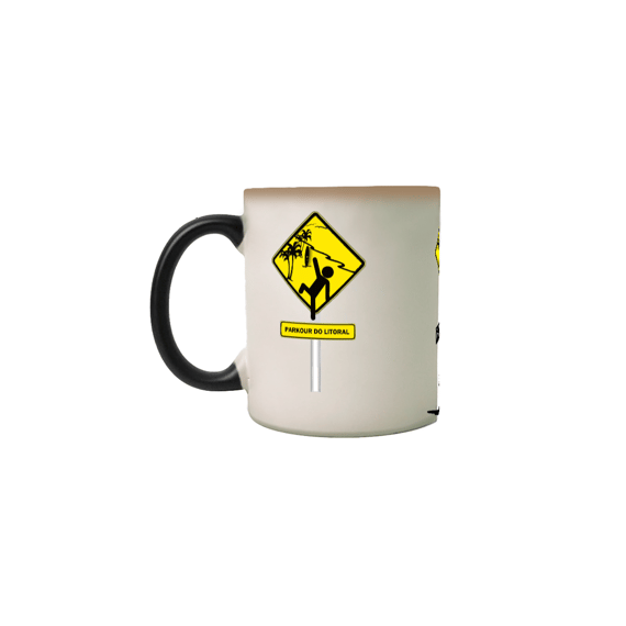Caneca mágica pk do litoral evolução do logo -M001