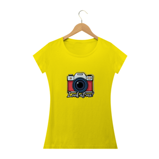 Nome do produto Camiseta Babylook - Look at me