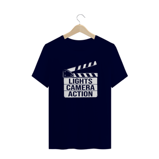 Nome do produto Camiseta Quality - LIGHTS, CAMERA, ANTION