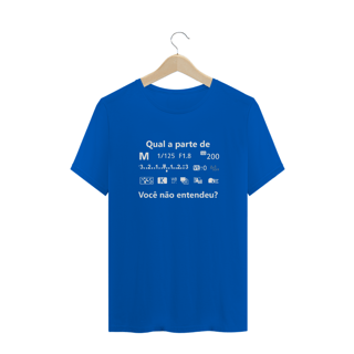 Nome do produto Camiseta quality - CALCULO CANON