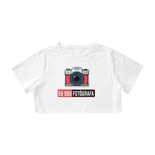 Nome do produto Camiseta cropped - SOU FOTOGRAFA