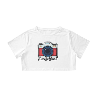 Nome do produto Camiseta cropped - LOOK AT ME