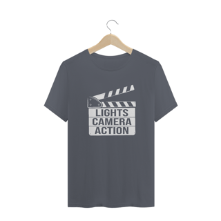 Nome do produto Camiseta Quality - LIGHTS, CAMERA, ANTION