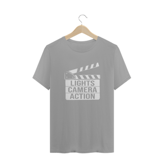 Nome do produto Camiseta Quality - LIGHTS, CAMERA, ANTION