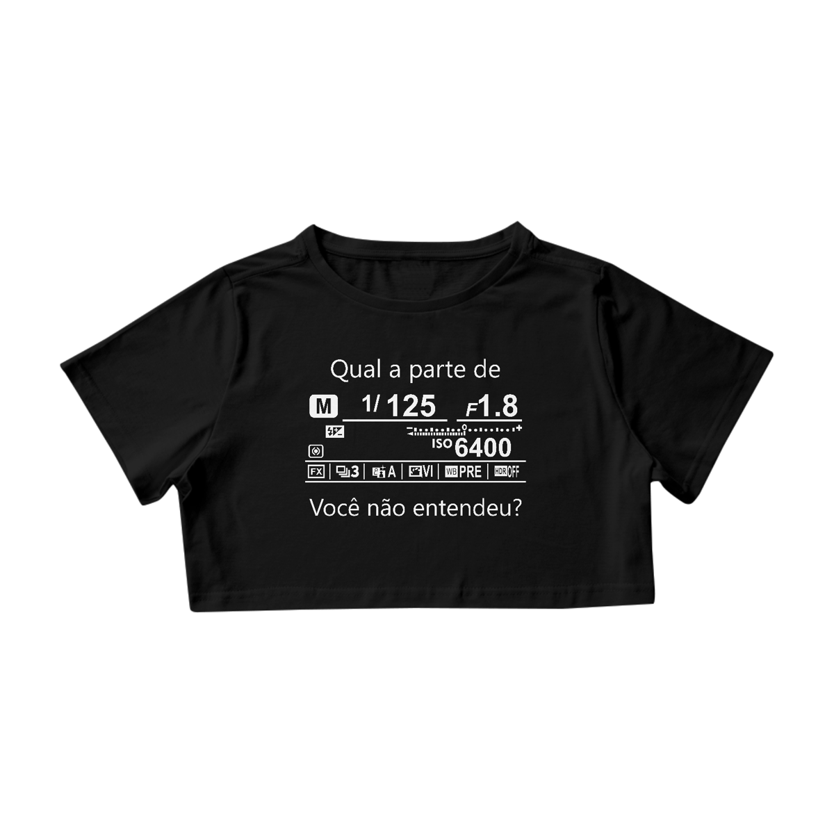 Nome do produto: Camiseta Cropped - Qual a parte!