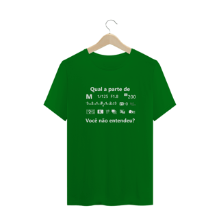 Nome do produto Camiseta quality - CALCULO CANON