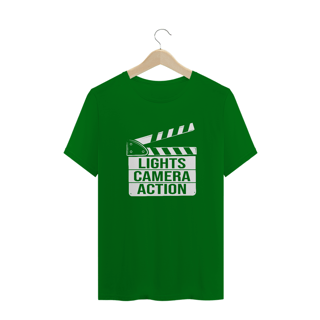 Nome do produto Camiseta Quality - LIGHTS, CAMERA, ANTION