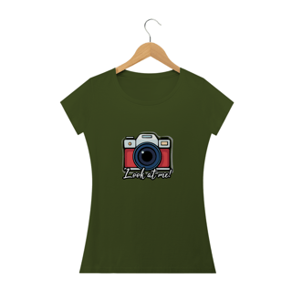 Nome do produto Camiseta Babylook - Look at me