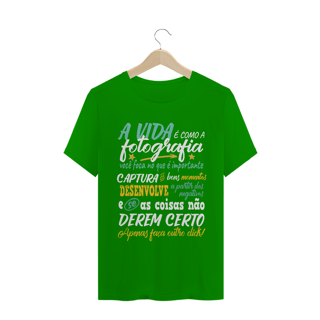 Nome do produto Camiseta Quality - VIDA COMO FOTOGRAFIA