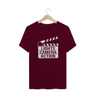 Nome do produto Camiseta Quality - LIGHTS, CAMERA, ANTION