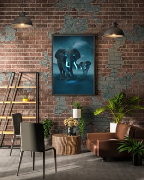 Poster Elephants Titans