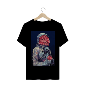 Camiseta Vaporwave Astronaut Flower