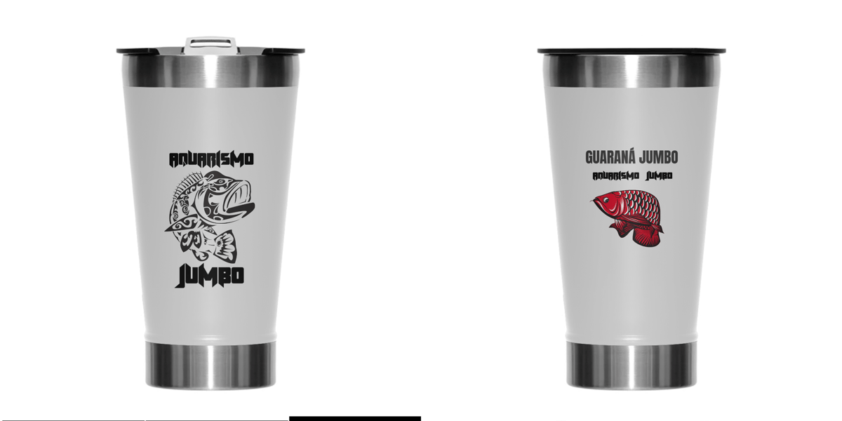 Nome do produto: TUCUNARÉ & SUPER RED -  GUARANÁ JUMBO - COPO TÉRMICO 