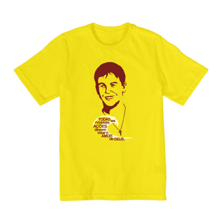 Nome do produto Camiseta infantil (2 a 8 anos) Guido AMOR DE DEUS