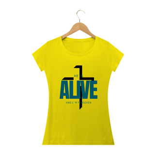 Nome do produto Camiseta Ele está vivo e eu perdoada(o)