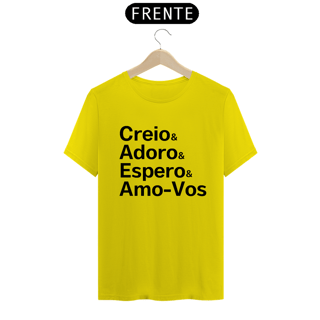 Nome do produto Camiseta Creio & Adoro
