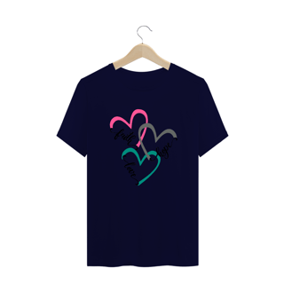 Nome do produto Camiseta plus size Fé - Esperança - Amor
