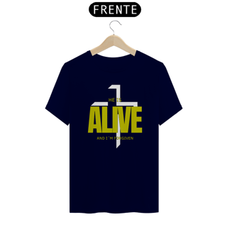 Nome do produto Camiseta Ele está vivo e eu perdoado(a)
