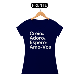 Nome do produto Camiseta Creio & Adoro