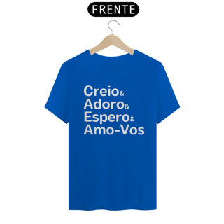 Nome do produto Camiseta Creio & Adoro