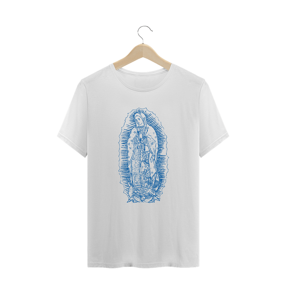 Nome do produto: Camiseta Plus size Nossa Sra de Guadalupe