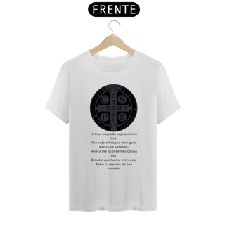 Nome do produto Camiseta Cruz e Oração de São Bento