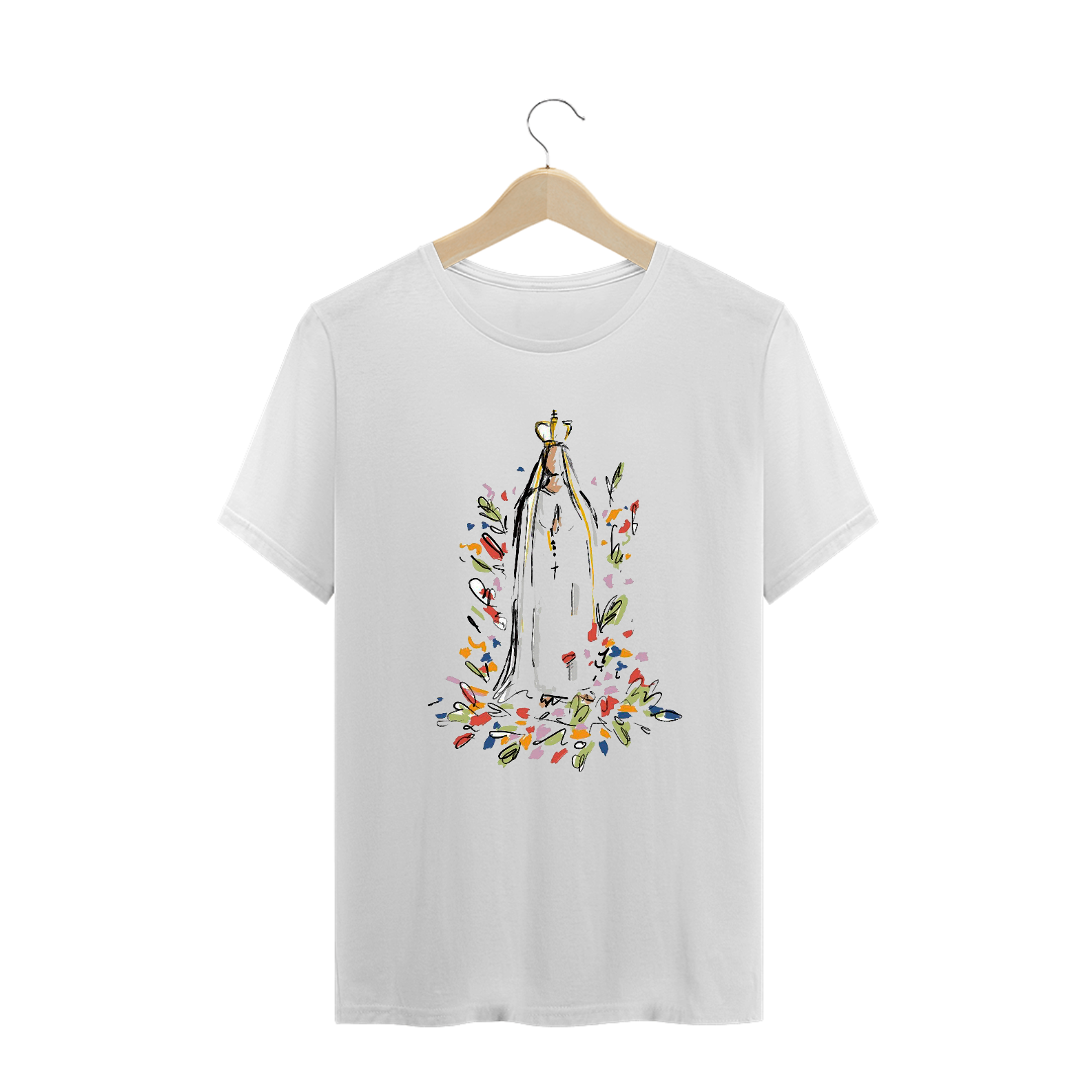 Camiseta plus size Nossa Senhora de Fátima