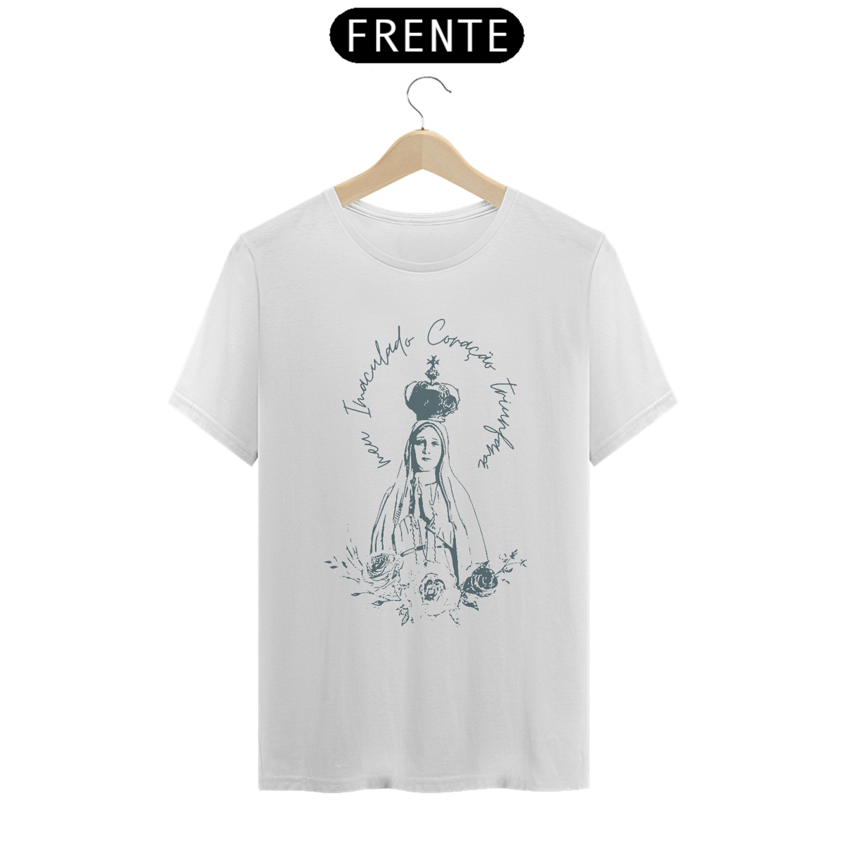 Nome do produto: Camiseta Nossa Senhora de Fátima