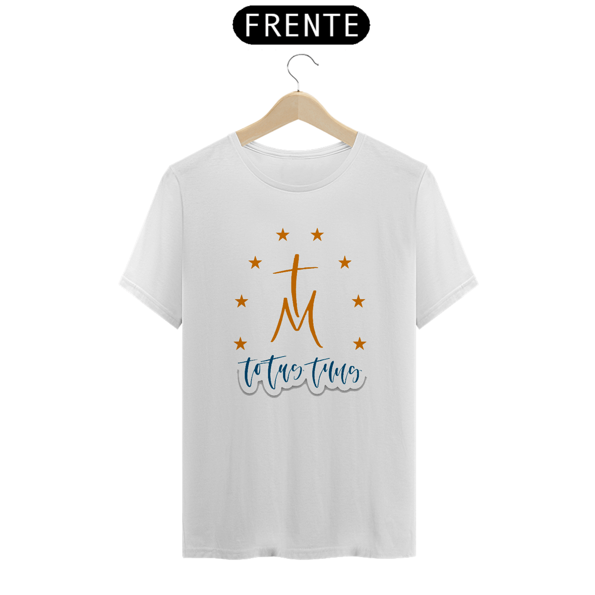 Nome do produto: Camiseta Totus Tuus (todo teu -  De Maria)