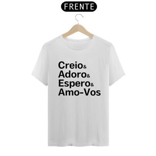 Nome do produto Camiseta Creio & Adoro