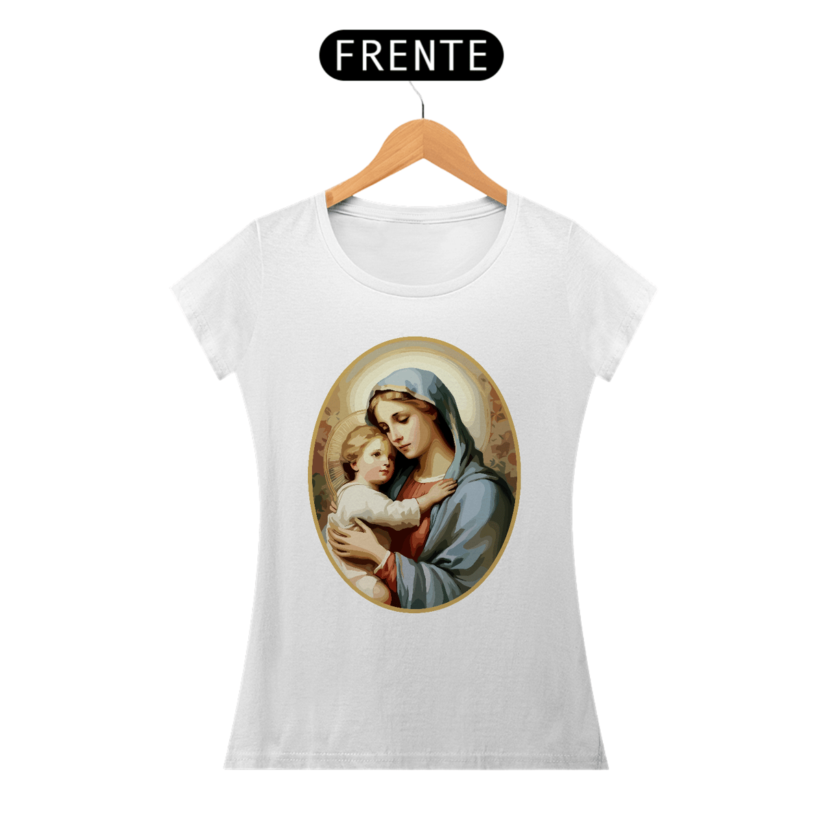 Nome do produto: Camiseta Maria Mãe de Jesus