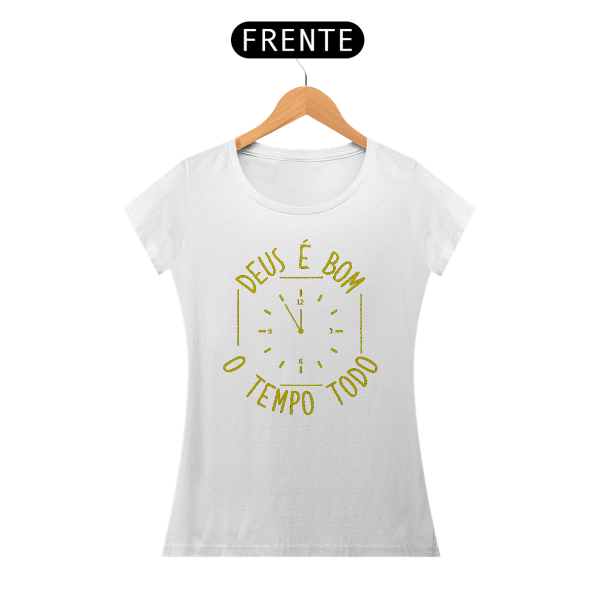 Nome do produto: Camiseta DEUS É BOM O TEMPO TODO