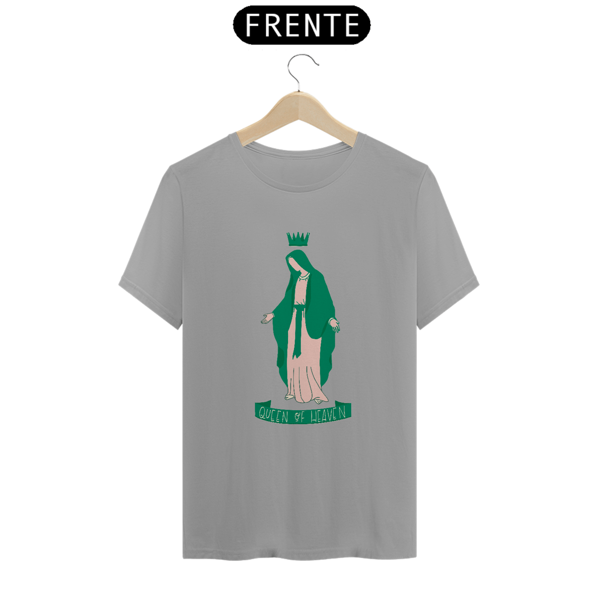 Nome do produto: Camiseta Nossa Senhora das Graças Rainha do Céu