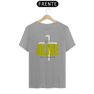 Nome do produto Camiseta Ele está vivo e eu perdoado(a)