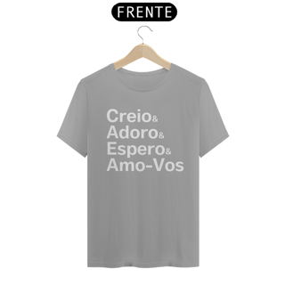 Nome do produto Camiseta Creio & Adoro
