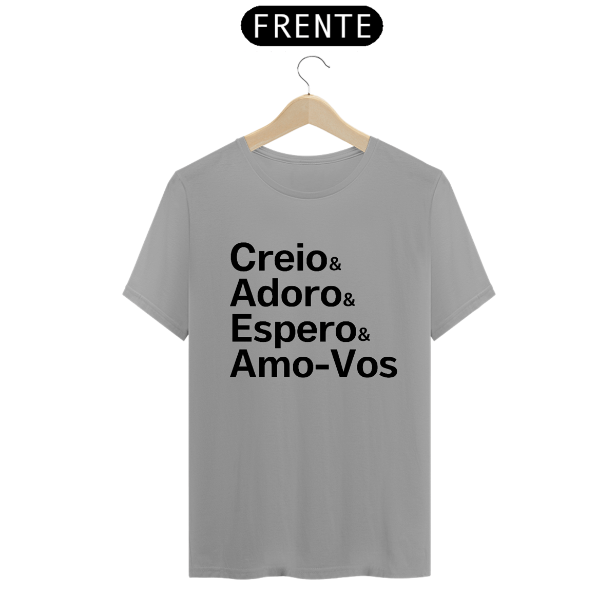 Nome do produto: Camiseta Creio & Adoro