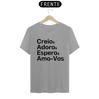 Nome do produto Camiseta Creio & Adoro
