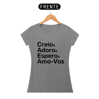 Nome do produto Camiseta Creio & Adoro