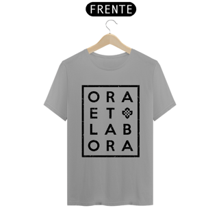 Nome do produto Csmiseta Ora Et Labora  -  Reza e Trabalha